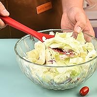 Vista 2 de 2 Pcs Silicone Spatula Spoon Set, Heat Resistant Spoonula & Flexible Scrapers for Baking Mixing, Non-Stick Kitchen Utensils - Seamless Soft Cooking