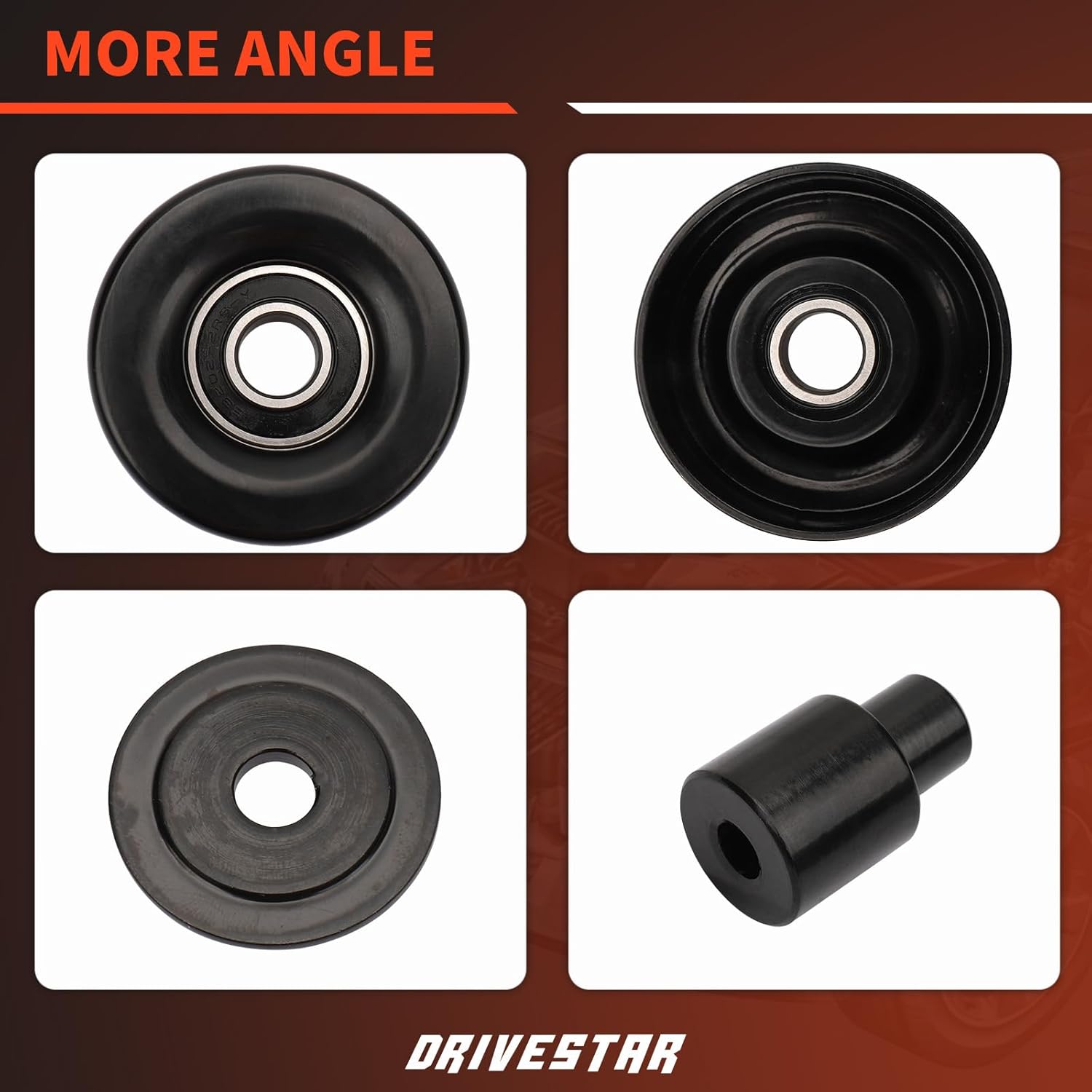 DRIVESTAR 89173 Drive Belt Idler Pulley 1999 2000 2001 2002 2003 2004 2005 2006 2007 2008 Compatible for Porsche 911 3.6L H6 Boxster Cayma 2.7L 99610211856