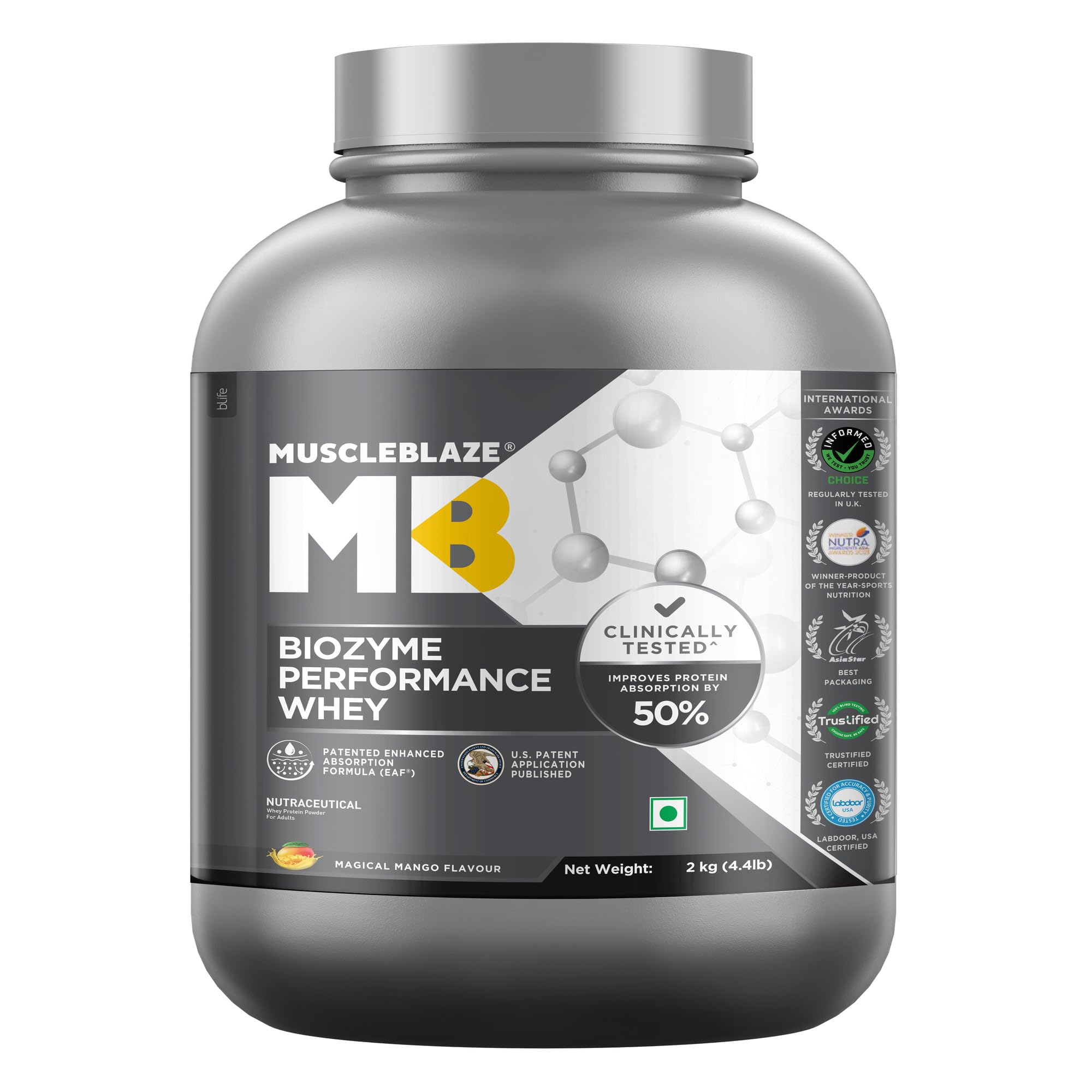 MuscleBlaze Biozyme Performance Whey Protein, 1kg Refill Pack — Amazon image 32
