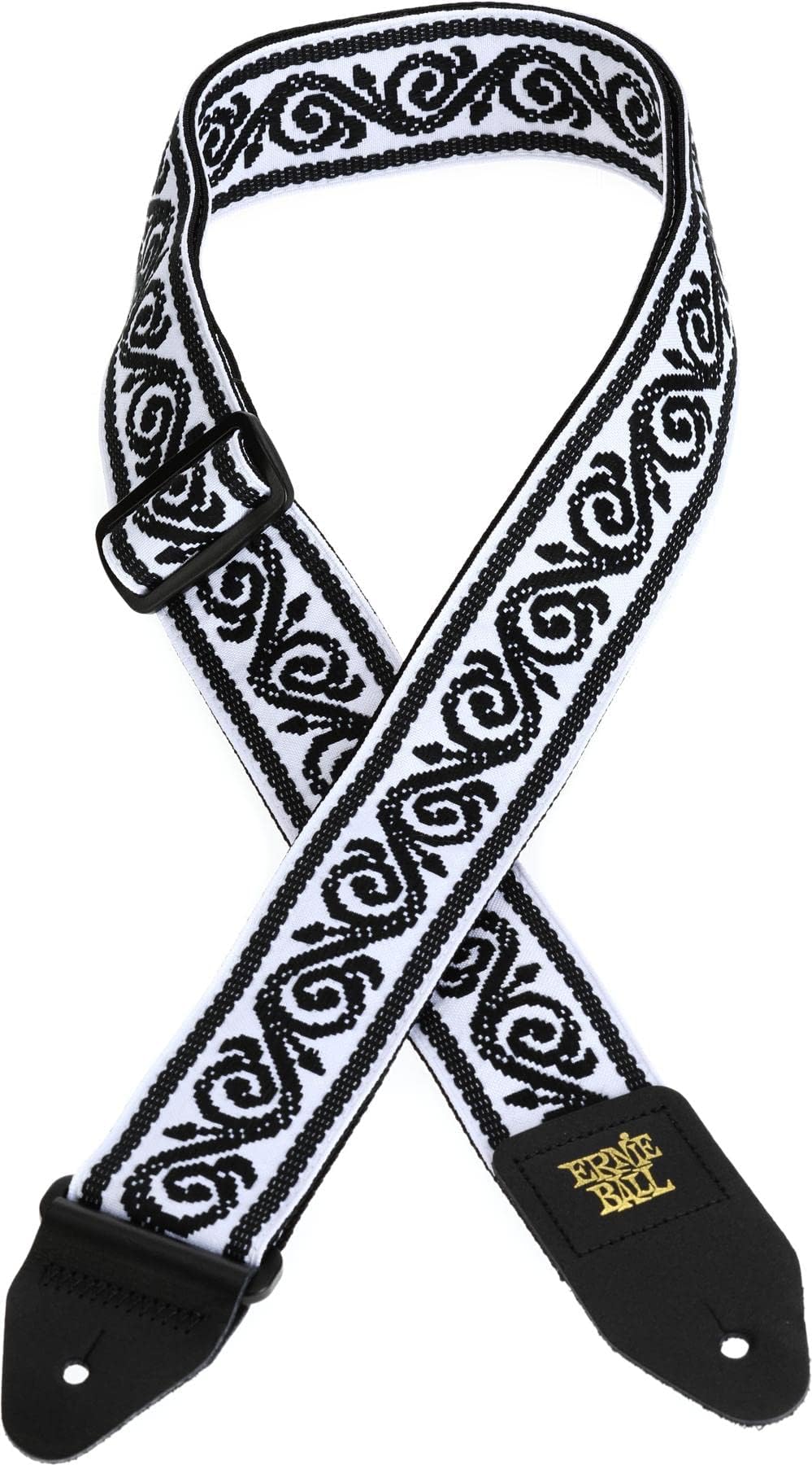 Ernie Ball Black Vine Jacquard Guitar Strap