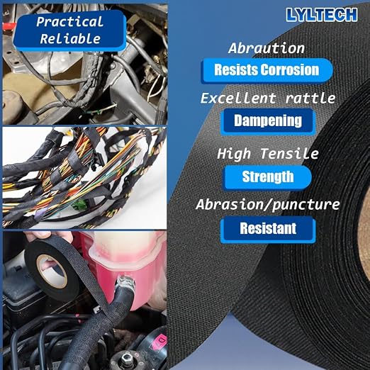 Cinta para arneses de cable LYLTECH 7 rolls 3/4in x 30ft miniatura 5