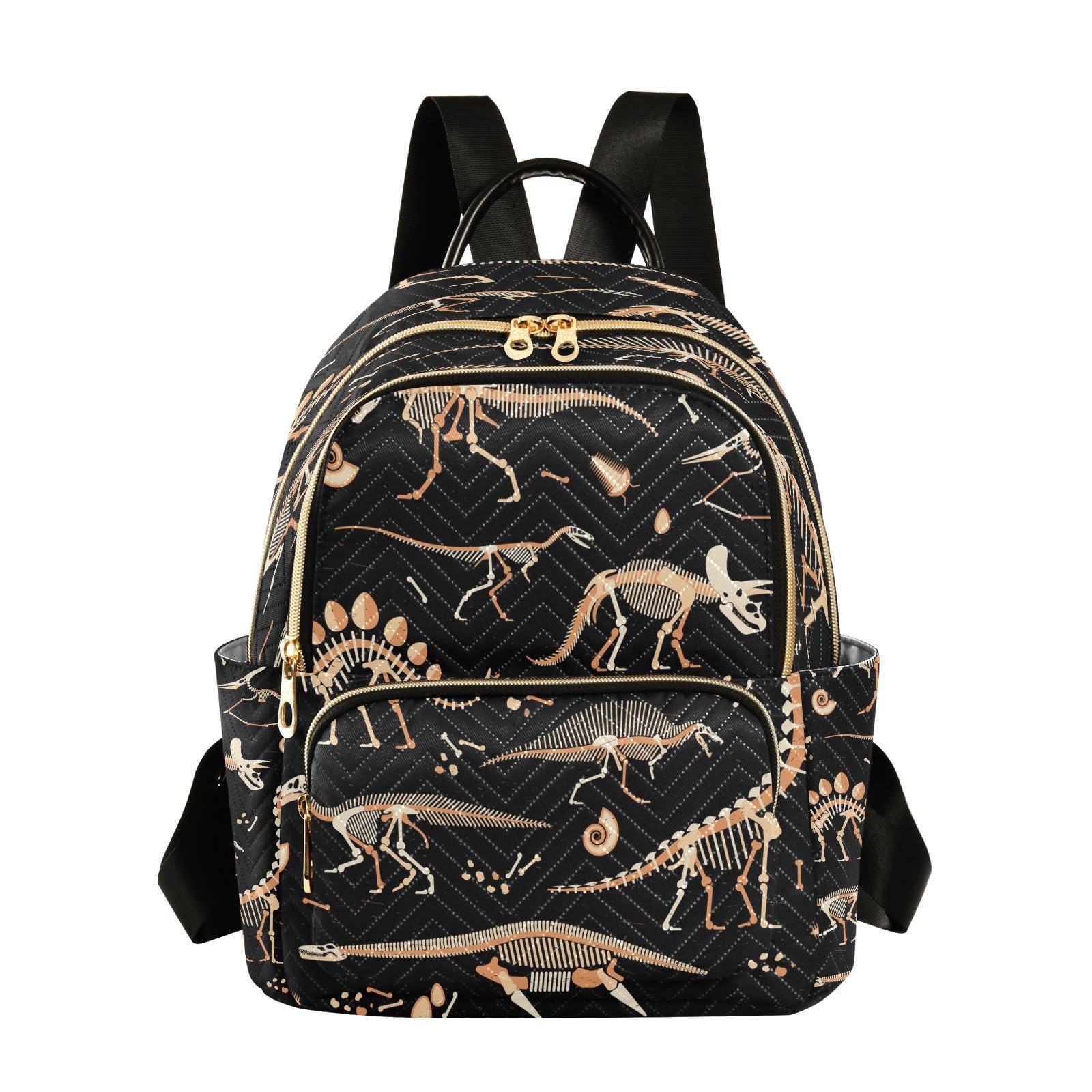 ALAZA Pattern Of Skeletons Of Dinosaurs and Fossils Backpack Purse for Women Travel Handbag Shoulder Bag