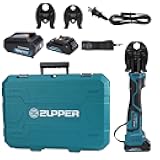 ZUPPER Propress Tool, 18V Electric Copper Pipe Crimping Tool with 3 Pro Press Jaws 1/2” 3/4” 1”,Brushless Motor,2pcs 2Ah Battery Fast Charger & Carrying Case