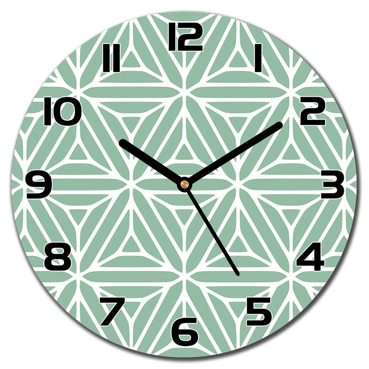 Horloge murale en verre Coloray lisible pour cuisine et salon