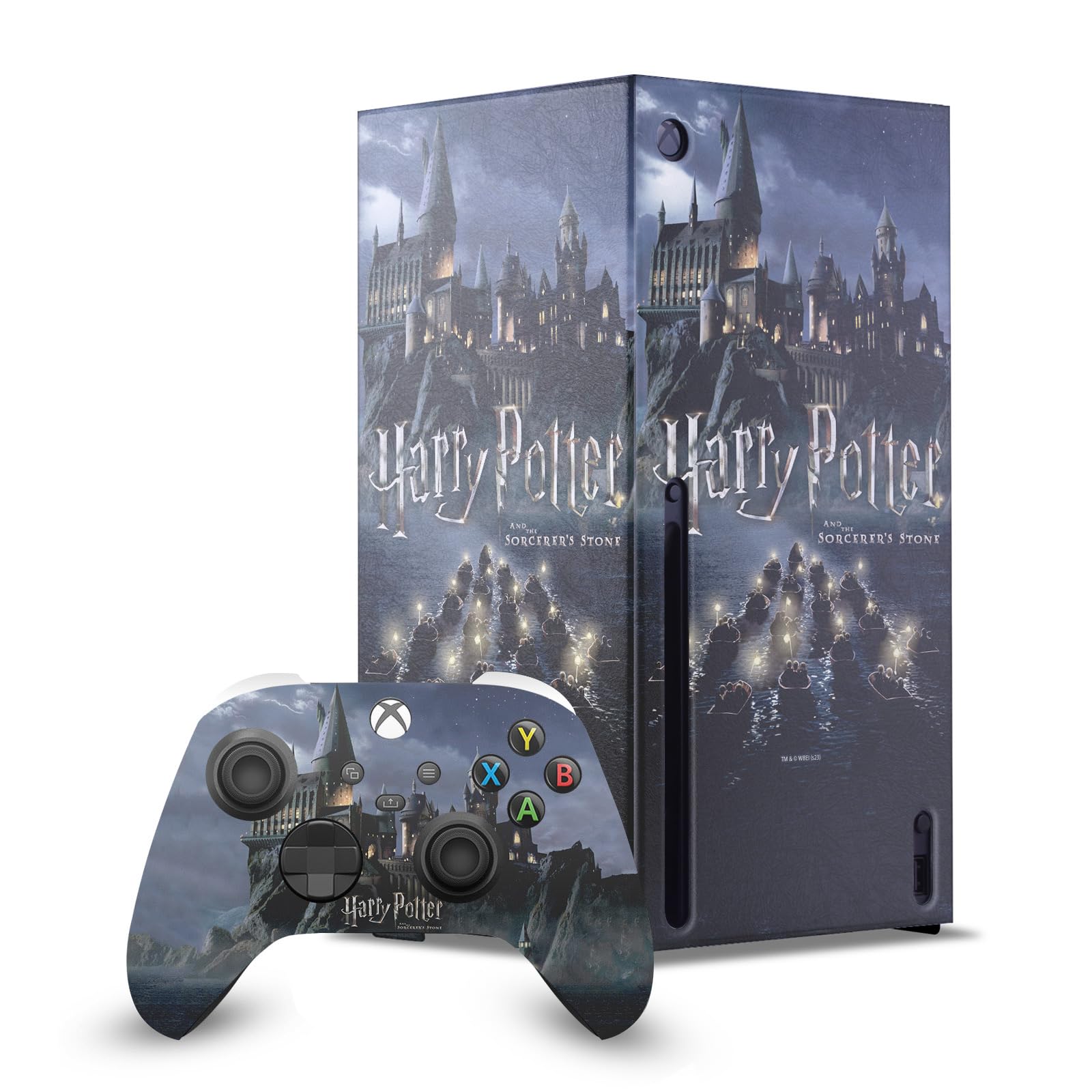 Head Case Designs Sous Licence Officielle Harry Potter Château Graphiques Enveloppement De Console De Jeu Et Skins Pour Manette De Jeu Ensemble compatible avec Xbox Series X