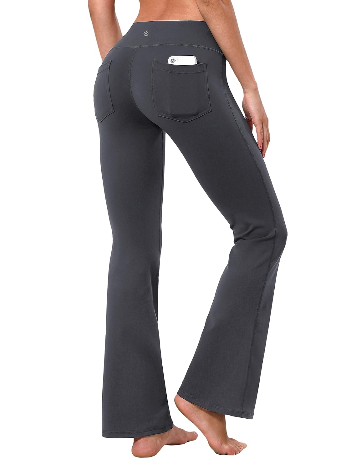 BUBBLELIME 29 31 33 35 3 Styles Womens Bootcut Yoga Pants Basic Back Pockets High Waist Workout Tummy