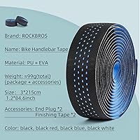 Vista 8 de ROCKBROS Cinta de manillar de bicicleta para bicicleta de carretera Cinta de agarre para manillar de bicicleta, cinta de agarre para manillar