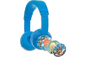BuddyPhones Play+: Wireless Bluetooth Volume-limiting Kids Headphones
