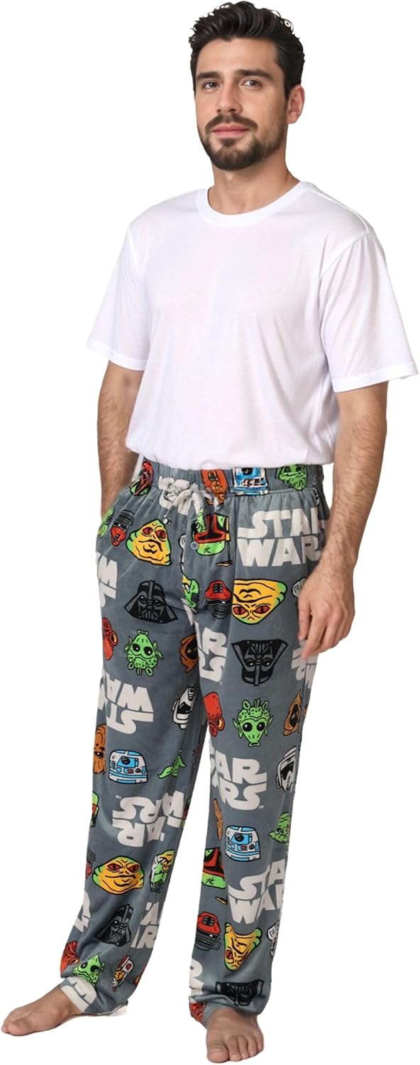 STAR WARS mens Pajama Bottom, Lounge Pant With Drawstring, Ultra-soft & Comfortable - Image 4