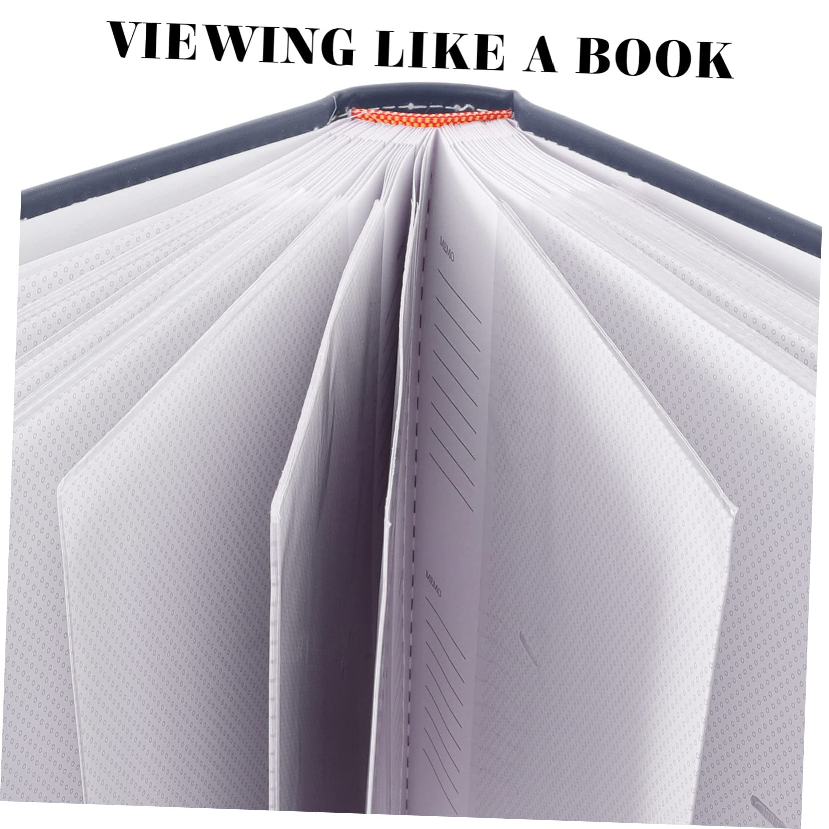 OUNONA Großes Fotoalbum zum Aufbewahren von Fotos mit 300 Taschen Pu und Papierausführung Langlebig für Hochzeit und Geburtstagsmotto