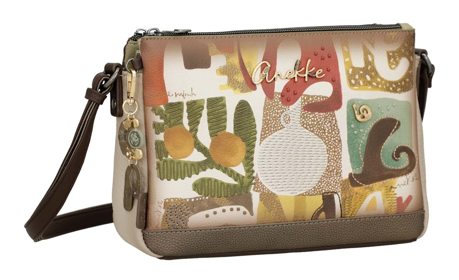 Anekke Bandolera estampada Amphora