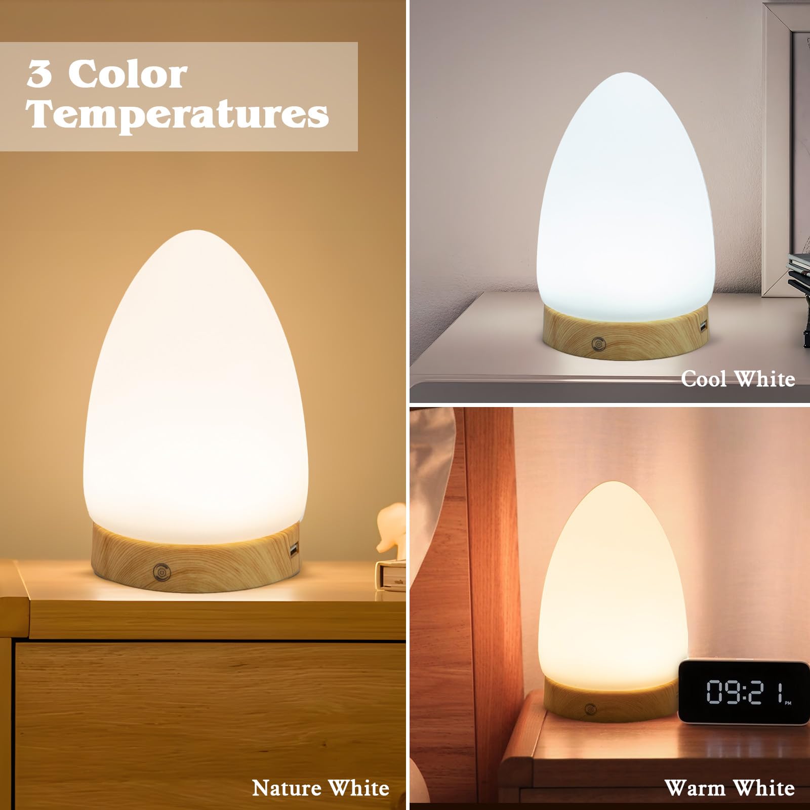 LáMpara de Luz Diurna, 10,000 Lux LáMpara Solar con Control TáCtil, LáMpara de Fototerapia para DepresióN, LáMpara Sad Con 3 Colores Y 4 Niveles de Brillo, LáMpara de Luz Diurna Sin UV