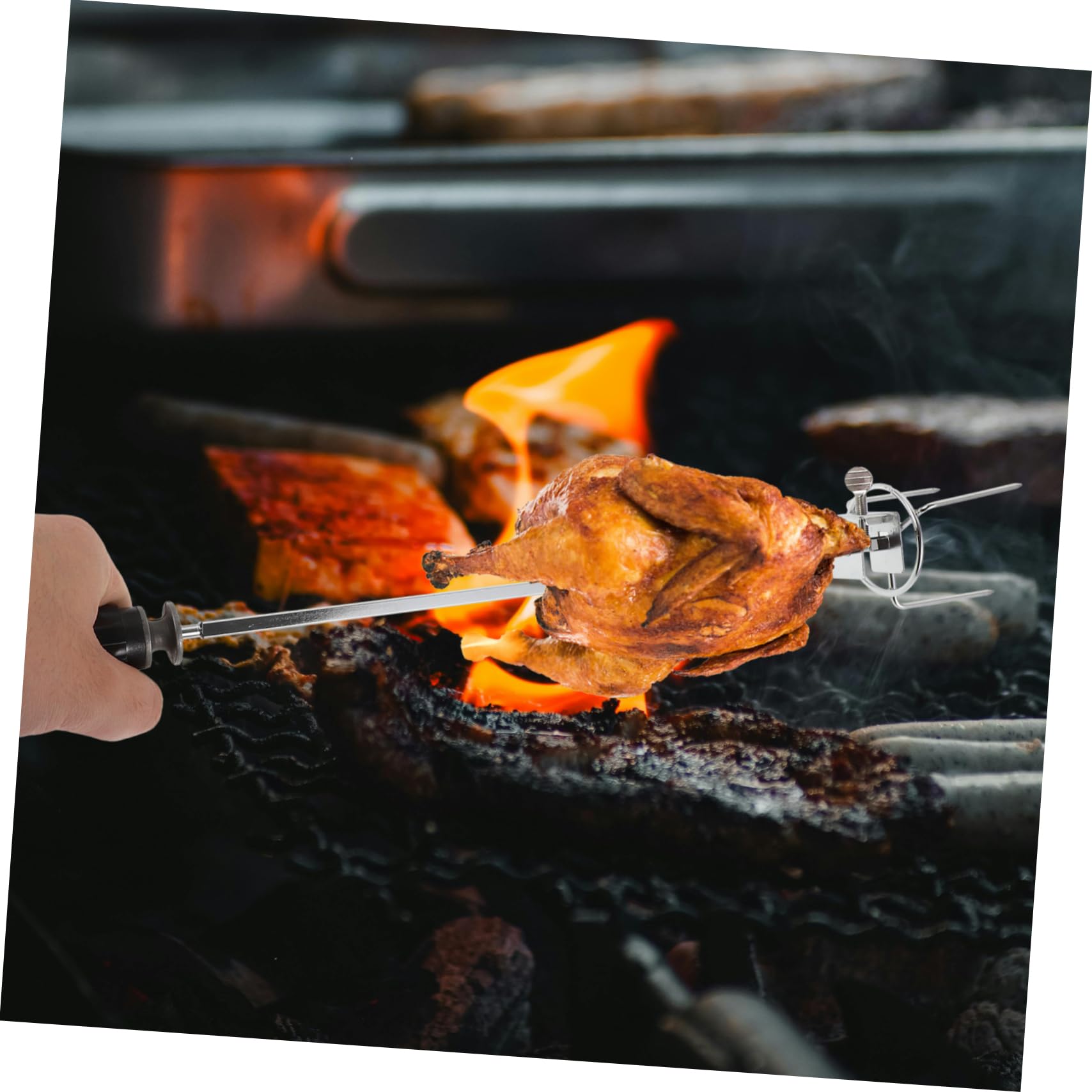 VANZACK 2sets Forchette Bbq Inossidabile Per Arrosti e Accessorio Per Grigliate All Per e Friggitrici Ad