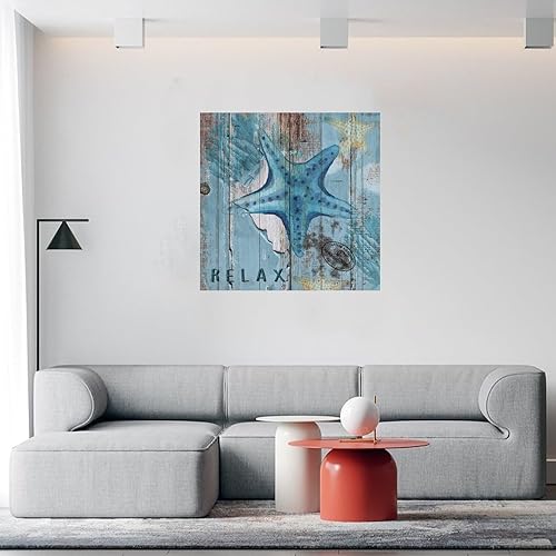 Miniatura 5 de Calcomanías de pared con temática náutica de playa, estrellas de mar subacuáticas, tortuga positiva, vida marina, caballito de mar, calcomanías de