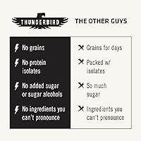 Vista 2 de Thunderbird Bars - Bocadillo energético, sin gluten con proteínas, comida real saludable, paleo vegano sin transgénicos, sin azúcar añadida, sabor a