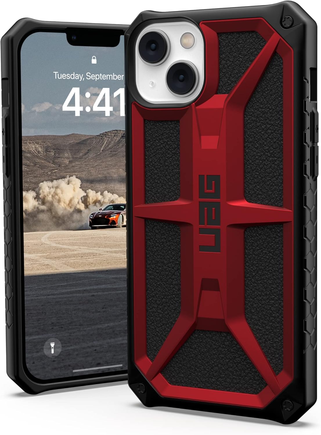 URBAN ARMOR GEAR UAG Designed for iPhone 14 Plus Case Carbon Fiber 6.7" Monarch Rugged Premium Protective Cover Lightweight Slim Shockproof Dropproof Compatible with Wireless Charging