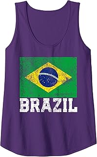 Brazilian Brazil Flag Pride Roots Country Family Nation Gift Tank Top