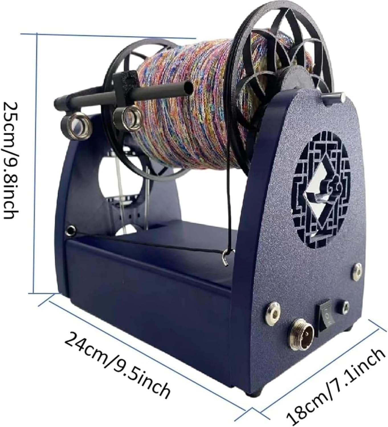 Rouet électrique à Filer 800 TR/Min avec 3 bobines, capacité de 225 g, Ouverture de 12 mm, Vitesse réglable Le Tissage et Le filage de la Laine.