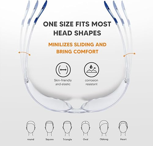 Miniatura 6 de Gafas de seguridad tintadas a granel, paquete de 24 unidades, lentes de sol de seguridad con protección UV para hombres y mujeres, ANSI Z87.1,