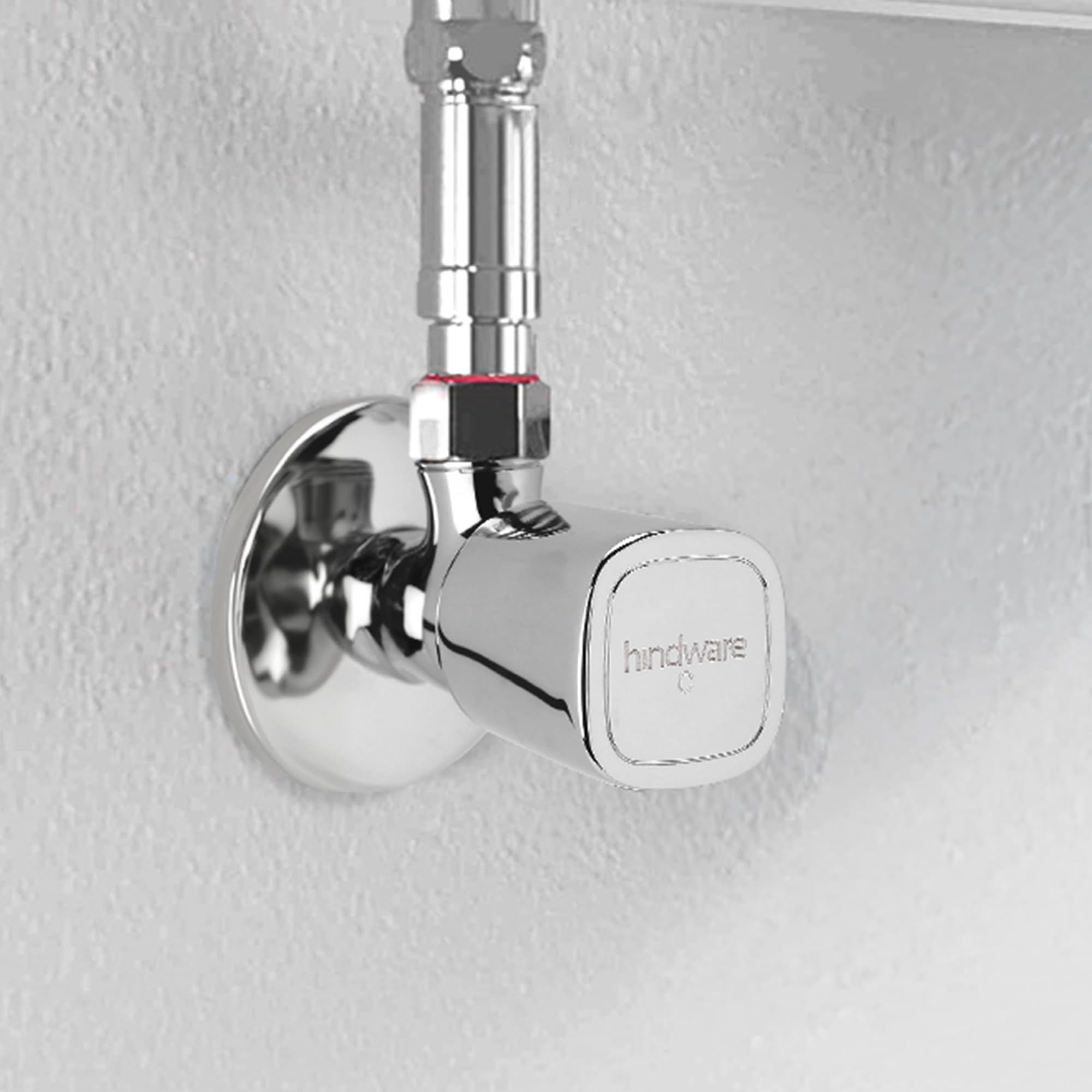 Hindware F740039CP Dove Angle Valve, Stop Cock - Light, Brass with Chrome Finish