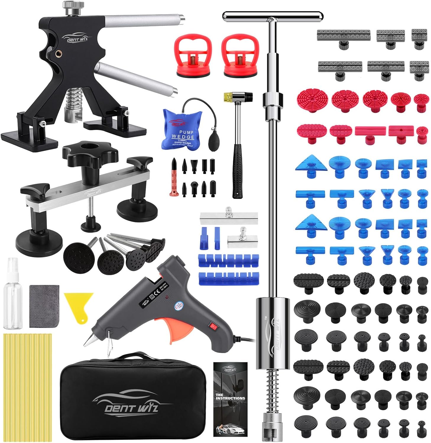 Car Dent Repair Kit with Slide Hammer & Bridge Puller
