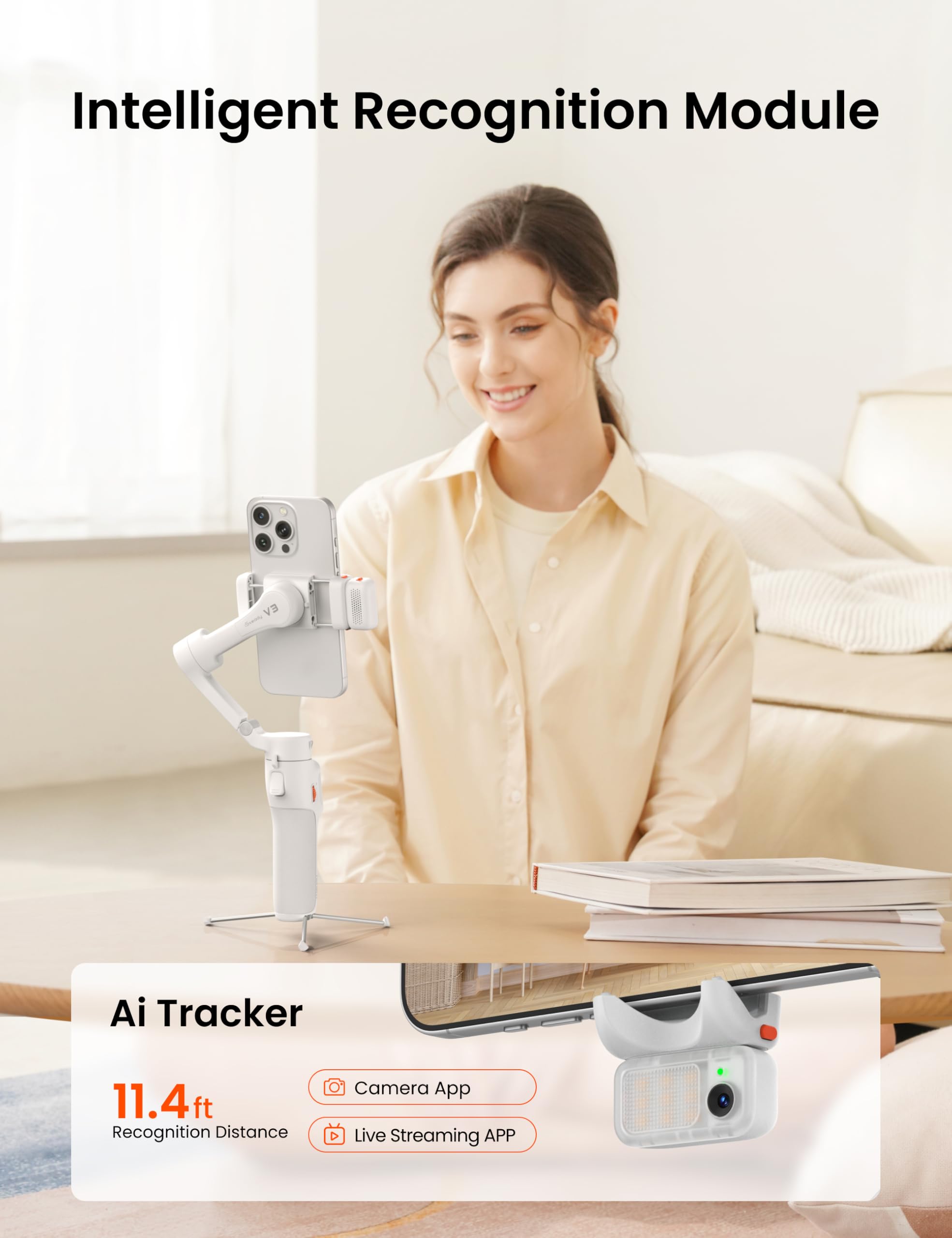 Hohem iSteady V3 Gimbal Stabilizer for Smartphone, 3-Axis