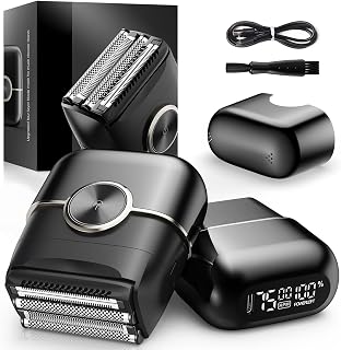 Electric Foil Shavers for Men: 4 Floating Blades & Big LED Display