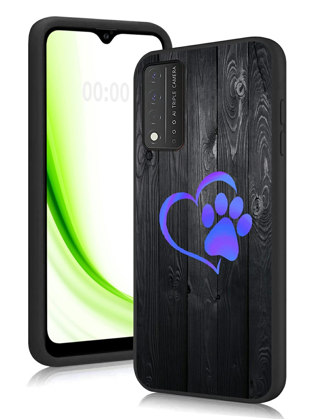 For T-Mobile Revvl V+ 5G Skin Feel Butterfly Peony Embossed - Foto 3