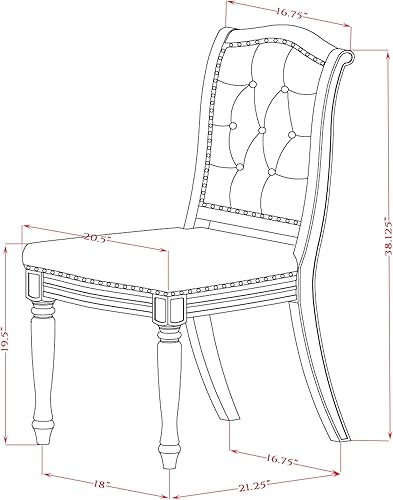 Miniatura 15 de LEMA7-SBB-34-Juego de mesa de comedor de 7 piezas consta de una mesa de cocina y 6 sillas tapizadas de piel sintética gris oscuro con respaldo