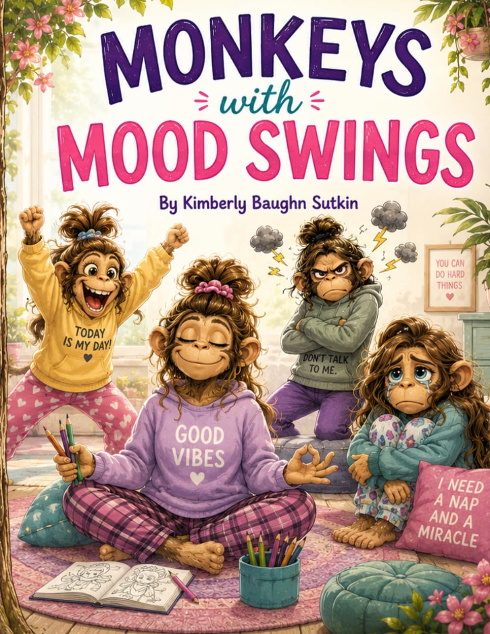 Monkeys with Mood Swings: A Coloring Book (Growing Old Gracefully-ish)