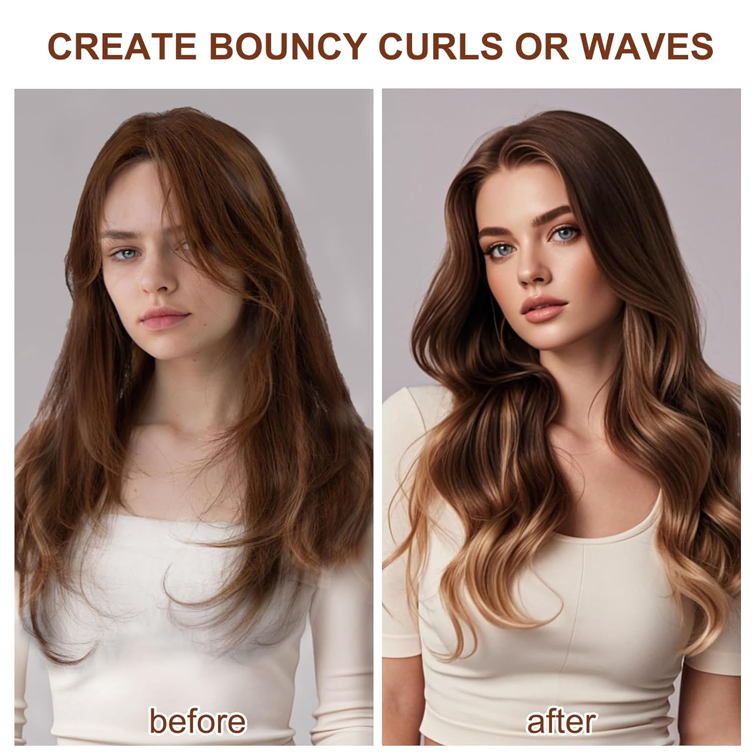 40mm/1.6in Long Barrel Attachment for Dyson Airwrap HS01 HS05 HS08, Adjustable Bidirectional Curling, Auto-Wrap Curling Iron Curler, Create Bouncy Curls or Waves - Image 5