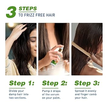 Parachute Advansed Anti-Frizz Hair Serum for Women with Coconut Milk & Vitamin E| For 48 Hour Frizz Control| Repairs Damage & Nourishes Hair| 6.7 Fl.oz.