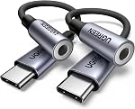 UGREEN USB C to 3.5mm Audio Adapter Type C to Headphone Aux Jack Dongle 24bit/96kHz HiFi DAC Cable Cord Compatible with iPhone 17 Pro Max/Pro/Air/16/15 Series, 2025 iPad Air, GalaxyS25/S24 Ultra, Grey