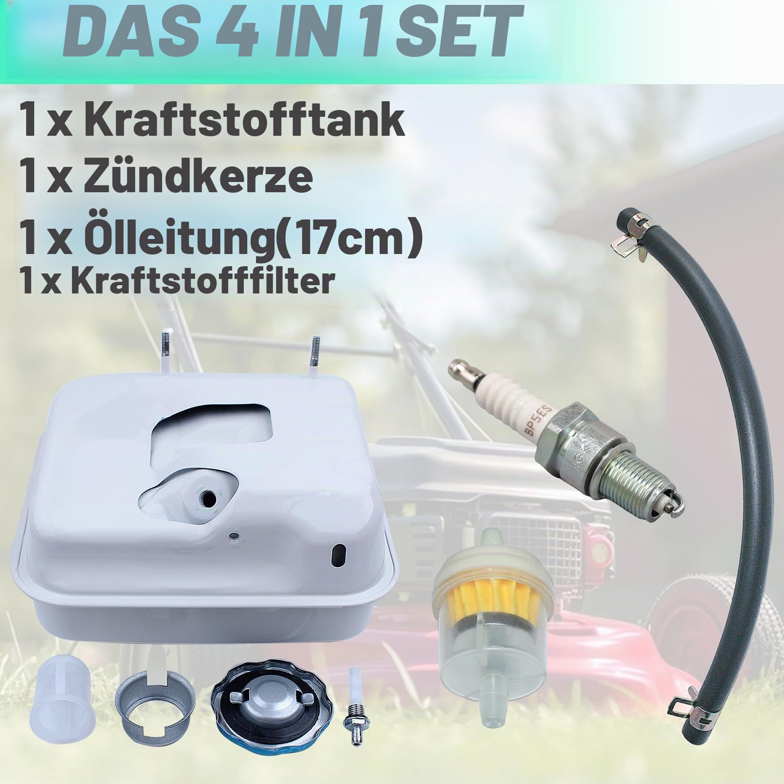 Adefol Benzintank für Honda GX140/GX160/GX200 5.5Hp/6.5Hp, Kunststoff, neu, kompatibel mit Outdoor-Motorausrüstung, Motortank