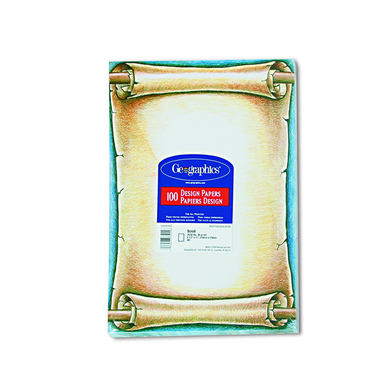 「PAPER IN DESIGN」 Amazon.com : Geographics Design Paper, Scroll, 24 lb, 8.5 x