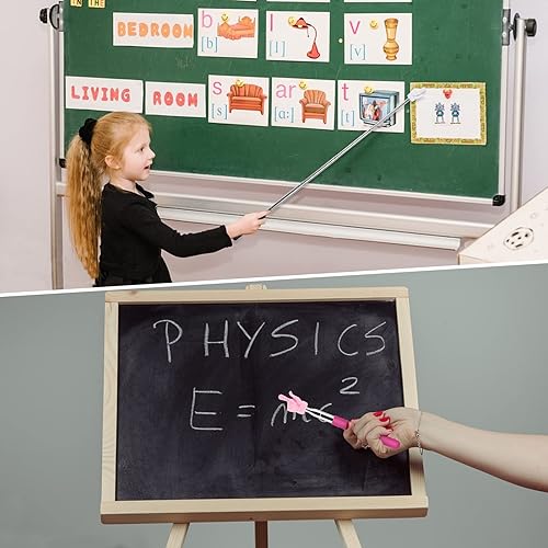 Miniatura 6 de Dedo puntero retráctil, 3 unidades, puntero telescópico para profesores, puntero extensible, mini punteros de presentación de mano para maestros de