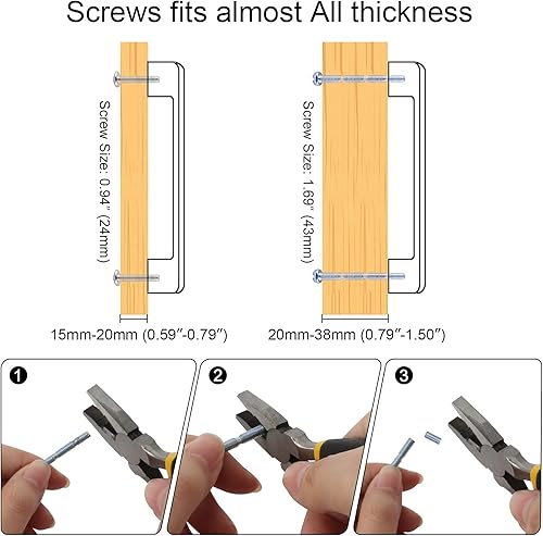 Miniatura 9 de WEAVERBIRD Manijas de gabinete de aleación de aluminio con acabado dorado, herrajes para muebles de 3-34 pulgadas (3.780 in), paquete de 10