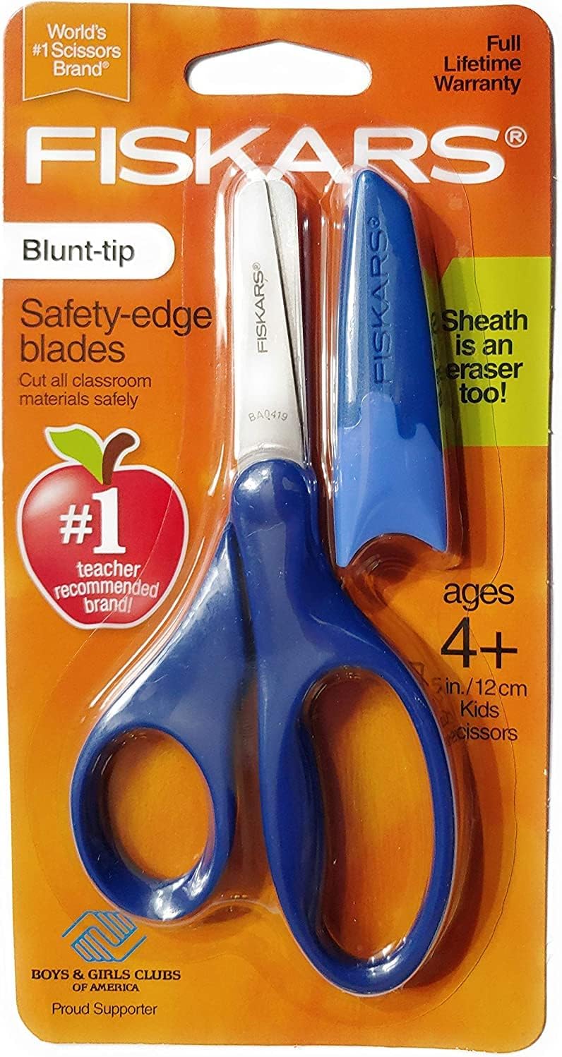 Blunt-tip Safety-edge Blade Scissors Navy blue