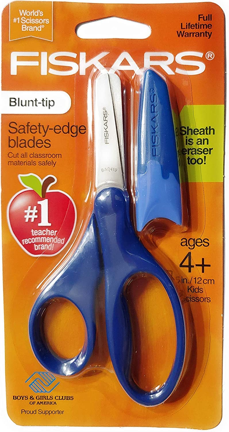 Fiskars Blunt-tip Safety-edge Blade Scissors Navy blue