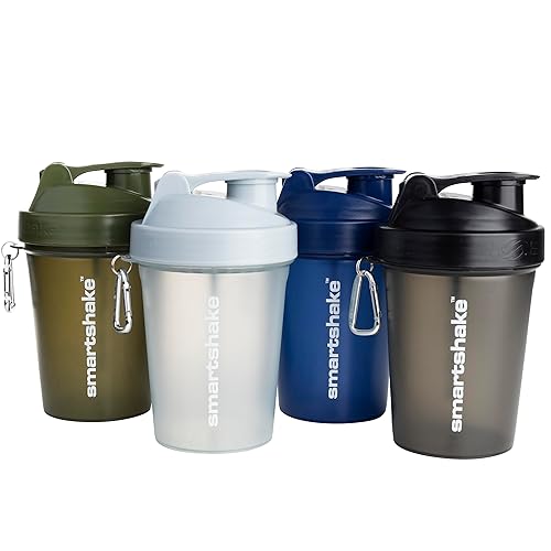 Smartshake Lite 4-Pack Protein Shaker Bottle 400 ml | 13.5