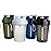 Smartshake O2GO ONE 4-Pack Protein Shaker Bottle 800 ml | 27 oz - Storage Included - Leakproof Screw-on Lid - BPA Free - Unisex - Mist Gray, Army Green, Black, Navy Blue