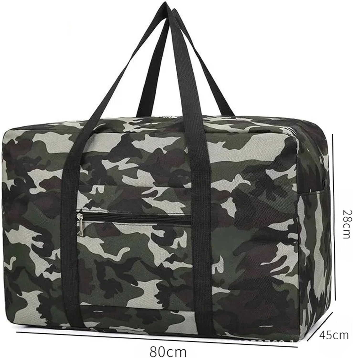 Heavy Duty 1PC Large Capacity Oxford Cloth Handbag for Moving and Packing, Student Clothing Storage Bag(Medium Green)