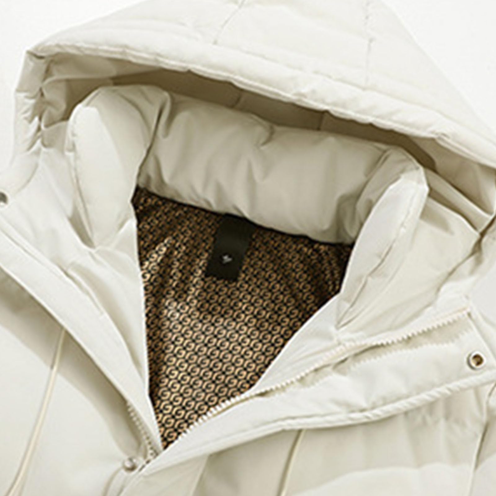 Cappotto invernale da uomo, lungo, caldo, impermeabile, Theraml, tinta unita, piumino invernale trapuntato, con cappuccio