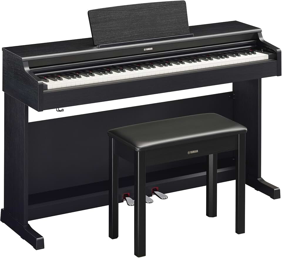 Piano Digital Yamaha Arius YDP-165 - Preto