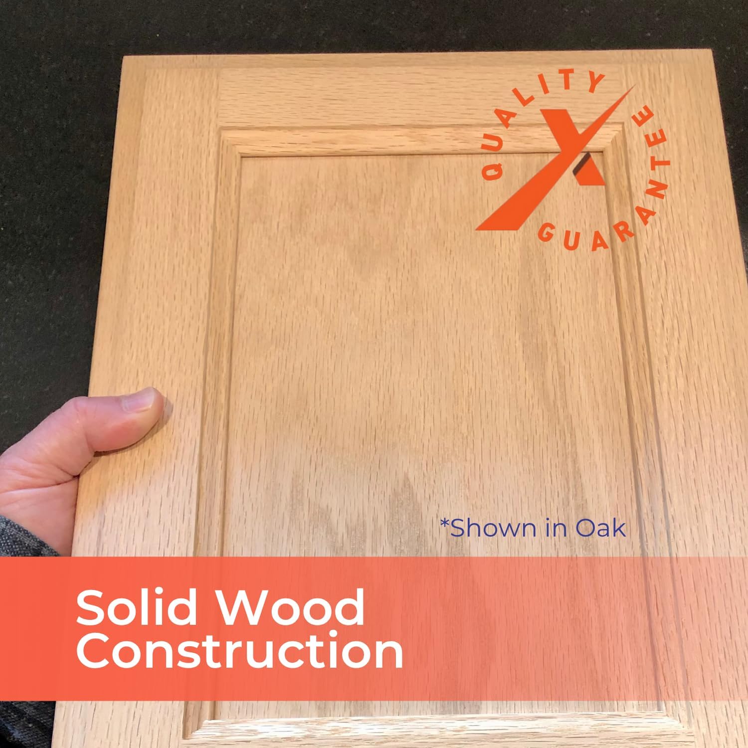 Unfinished Adobe Wood Drawer Front | Custom Sized Solid Wood | Replacement Front for Kitchen Cabinets, Bathroom Vanities, Closets