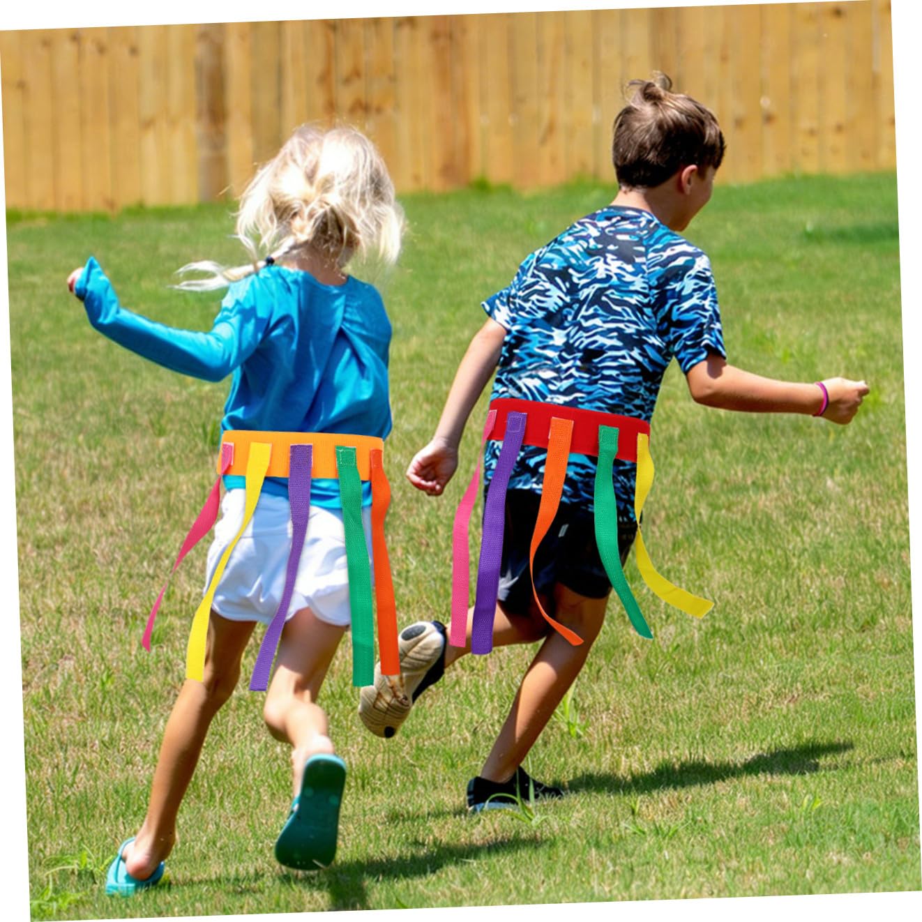 Jeu de Ceinture de Queue de Capture 4pcs Ceintures en Tissu Oxford pour Garçon et Filles Jeux pour Garçon et Filles Extérieur Interaction Parent-garçon Plusieurs Styles
