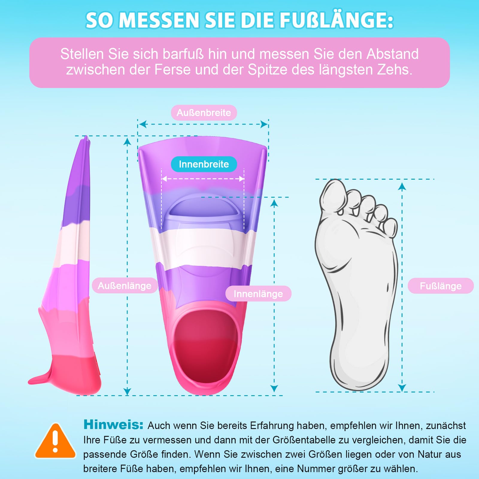 QcoQce Palmes de natation pour enfants, 100 % silicone, palmes courtes pour la plongée avec tuba, la plongée, l'entraînement et les vacances, dans une taille de voyage pratique avec sac en filet pour