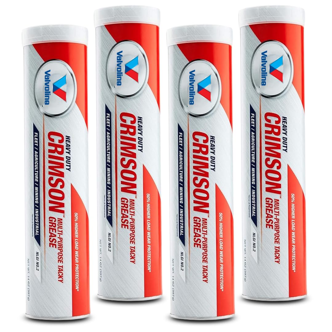 VV70124 Crimson #2 Heavy Duty (HD) Grease – 4 Cartridges (56.4 oz Total)