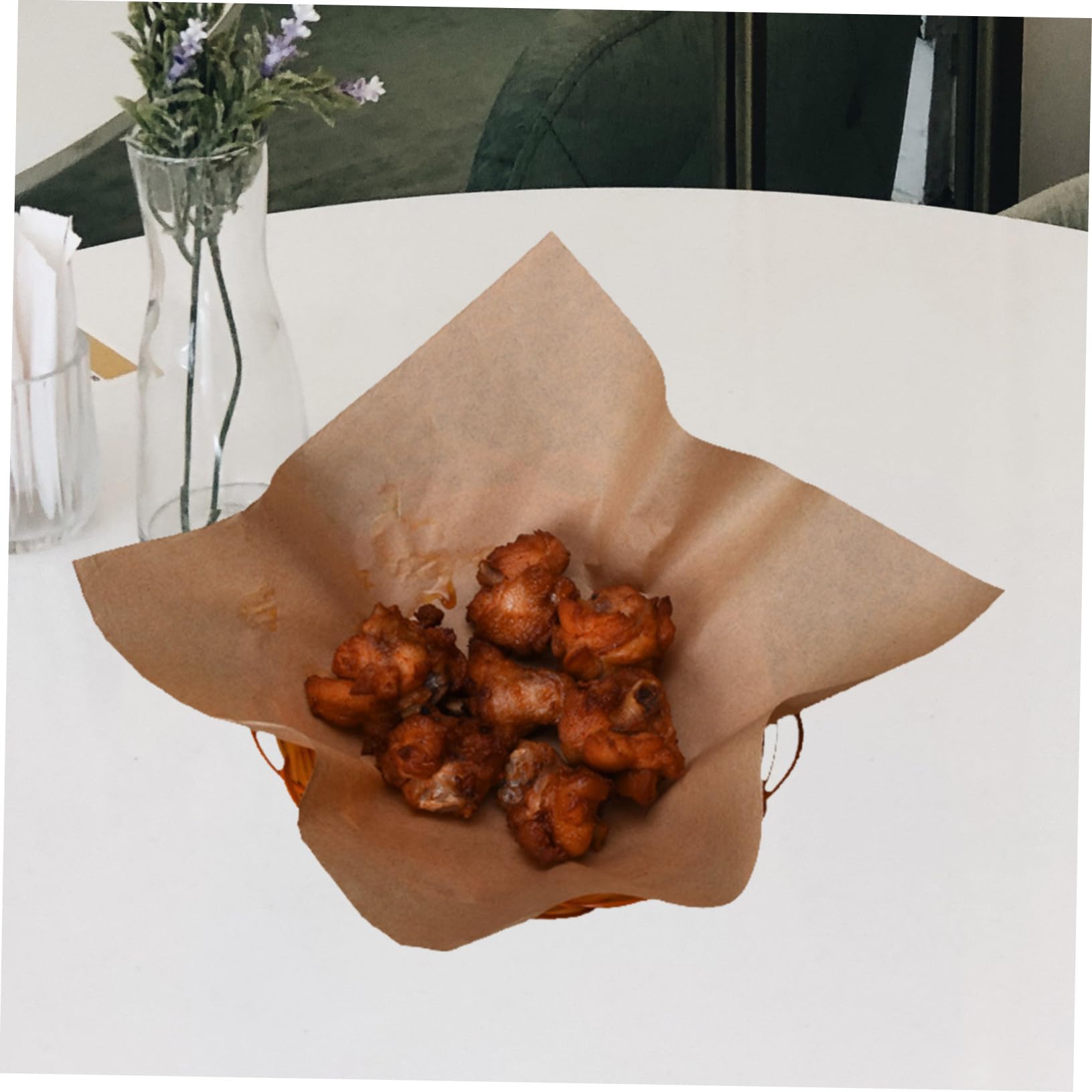 Papier Cuisson Anti-graisse 500 Feuilles, Résistant la Chaleur, sans Odeur, pour Boîtes à Pizza et Sandwichs, Café et Boissons Froides