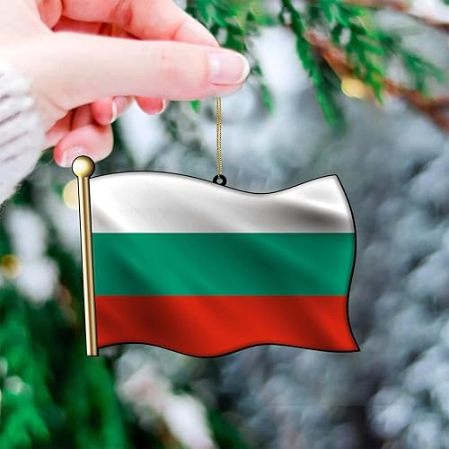 Vista 50 de Adorno acrílico de Navidad de Filipinas, decoración de árbol de Navidad, adorno de Navidad nacional para niños, bandera de Filipinas, banderas